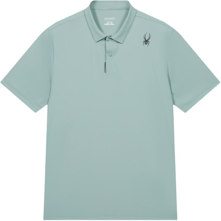 

Футболка-поло SS23 тренировочная мужская Tech Gray SPYDER, серо-зеленый