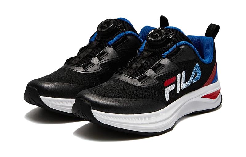 Низкие детские беговые кроссовки Black Fire Red для подростков FILA KIDS, черный/огненно-красный — фото 3