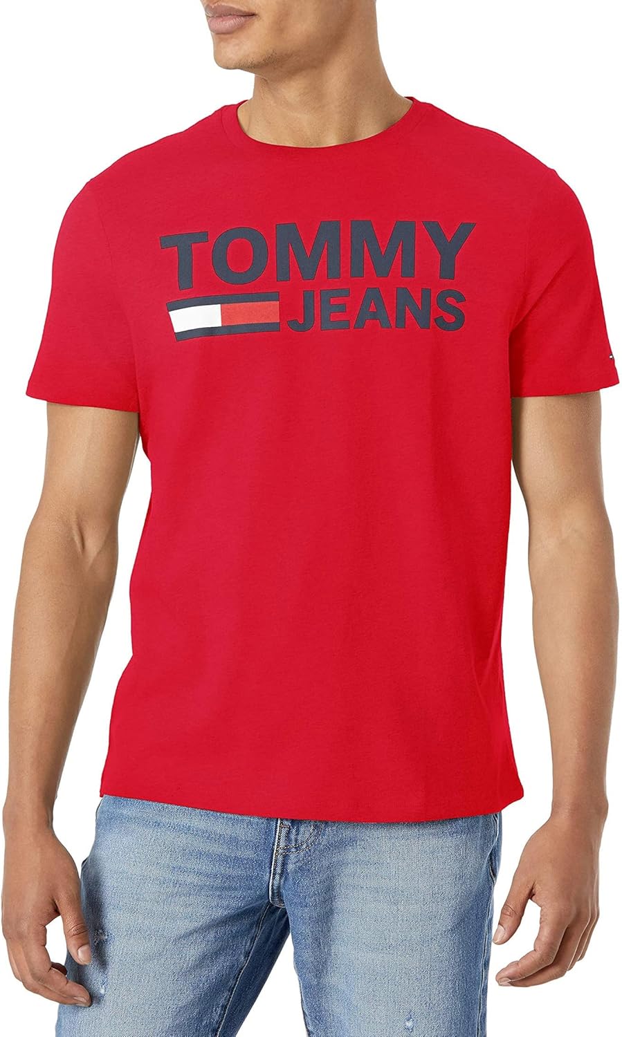 

Мужская футболка с коротким рукавом Tommy Hilfiger с логотипом Tommy Jeans, Apple Red, Красный, Мужская футболка с коротким рукавом Tommy Hilfiger с логотипом Tommy Jeans, Apple Red