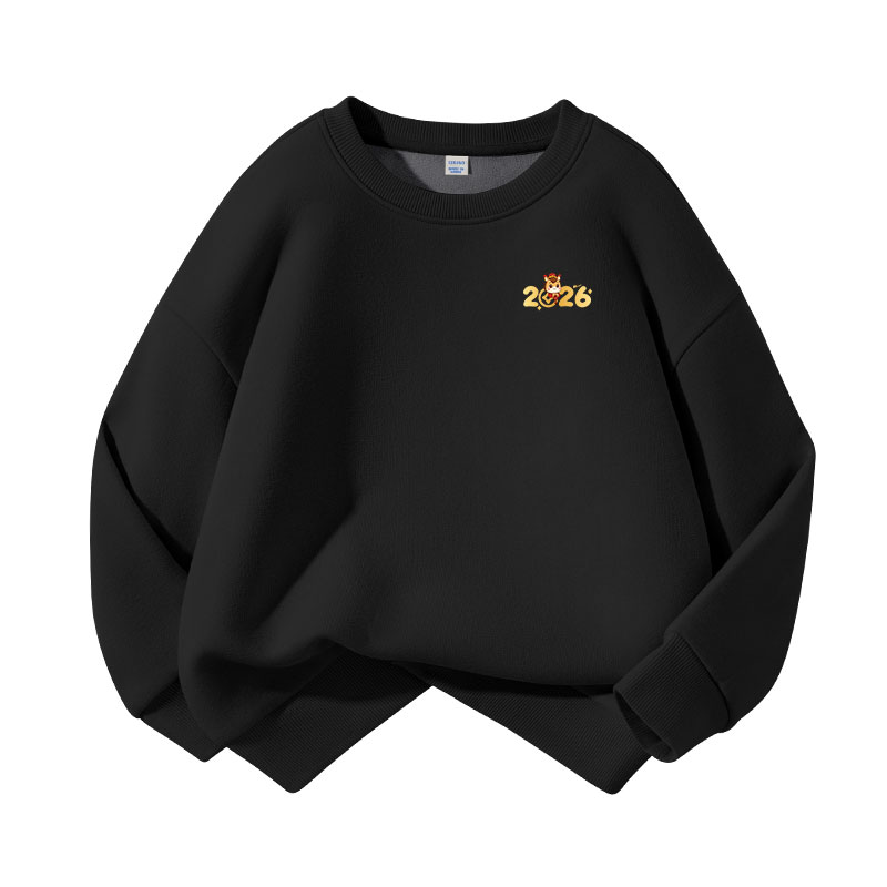 

Детский свитшот с круглым вырезом Moderate WARRIOR, [fleece-lined]черный/new year's eve k