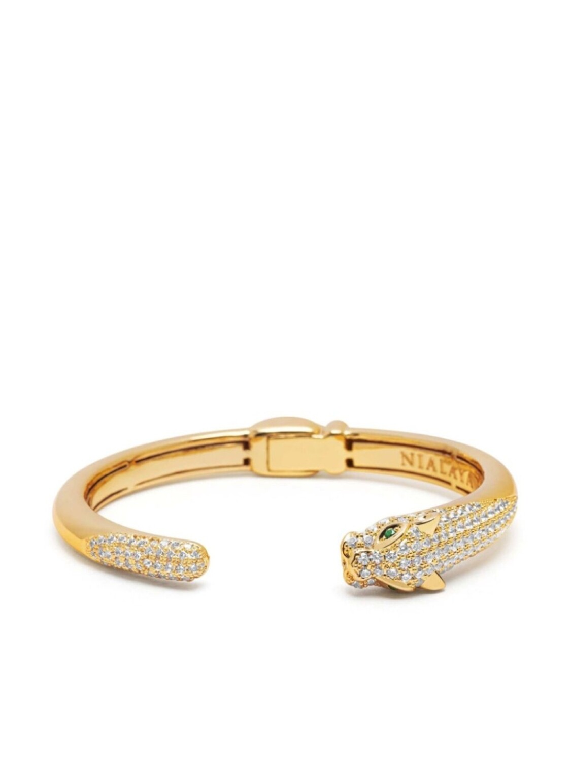 

Позолоченный браслет с бриллиантами Nialaya Jewelry, золотой