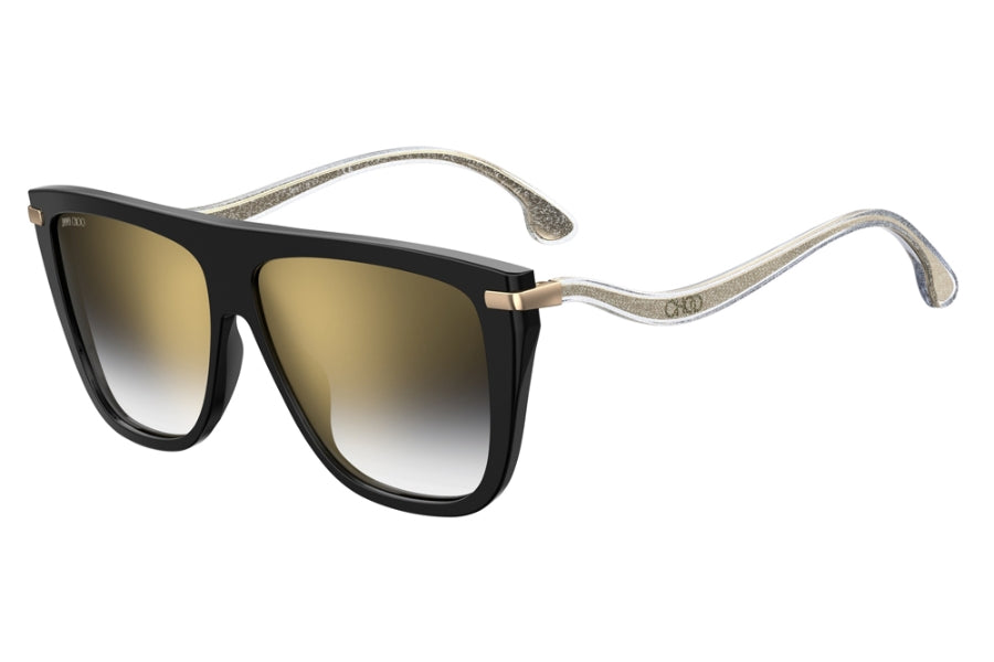 

Солнцезащитные очки Jimmy Choo для женщин, диаметр линз 58 мм, черный