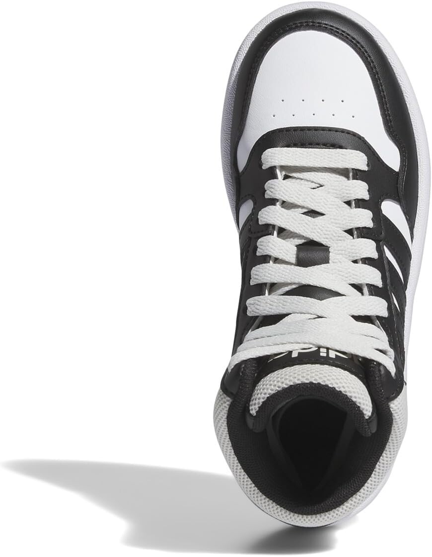 Кроссовки adidas Kids Hoops Mid Shoes, цвет White/Black/Halo Silver — фото 2