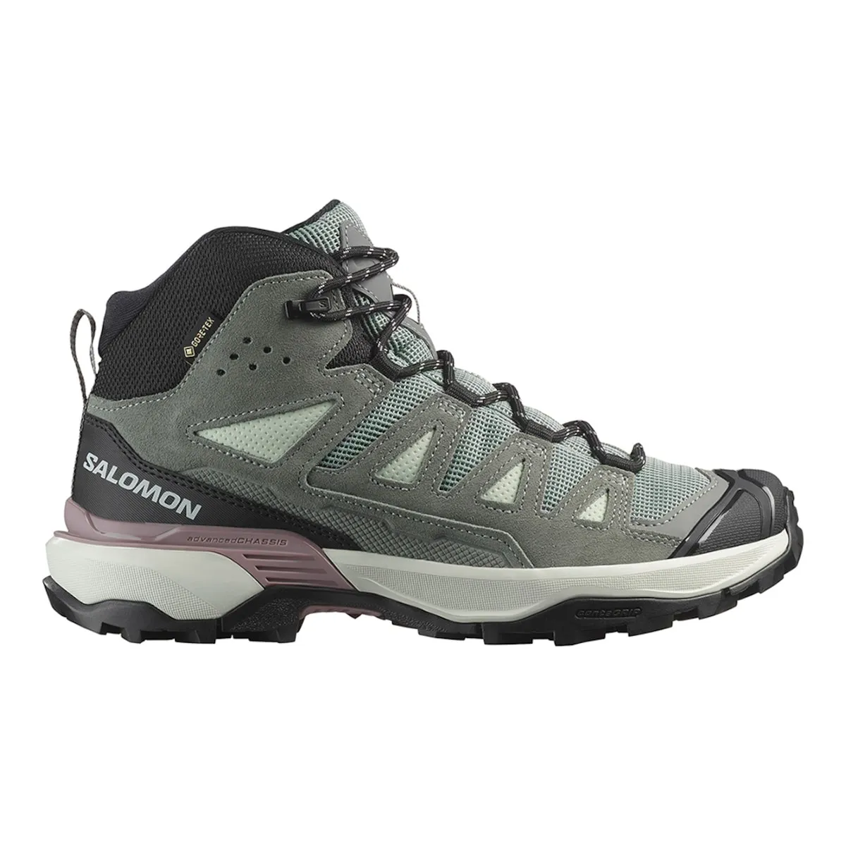 Женские походные ботинки X ULTRA 360 LTR MID GTX W SALOMON Salomon, зеленый/серый