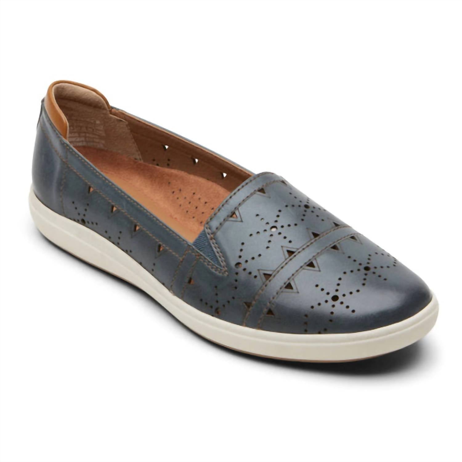 Женские слипоны Bailee в синем цвете Rockport