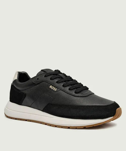 

Кожаные кроссовки vinston_runn_sdgrlt Boss, черный