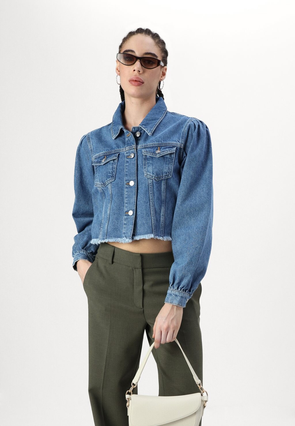 

Брюки SLFRITA WIDE PANT Selected Femme, хаки
