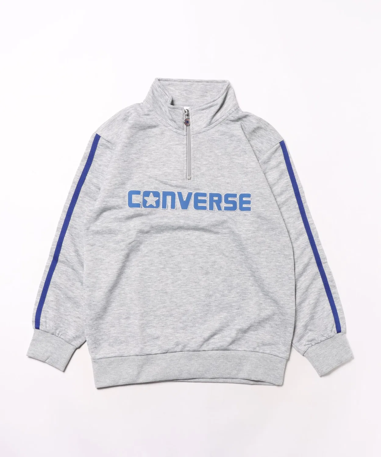 Свитшот Converse с полузастёжкой-молнией, серый