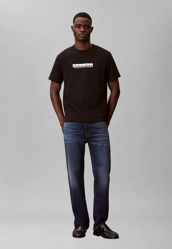 Футболка с графическим принтом в спортивном стиле Calvin Klein, Black — фото 2
