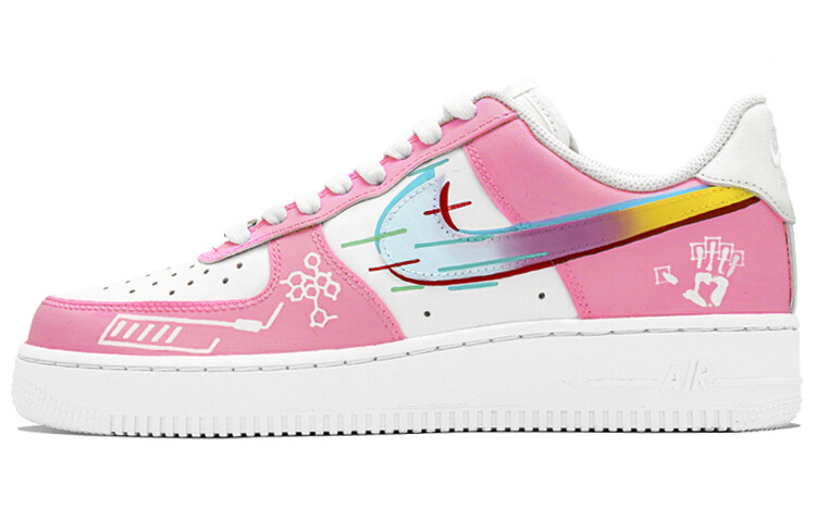 

Кроссовки Nike Air Force 1 Skateboarding Shoes Men Low-top Pink/white, цвет Peach