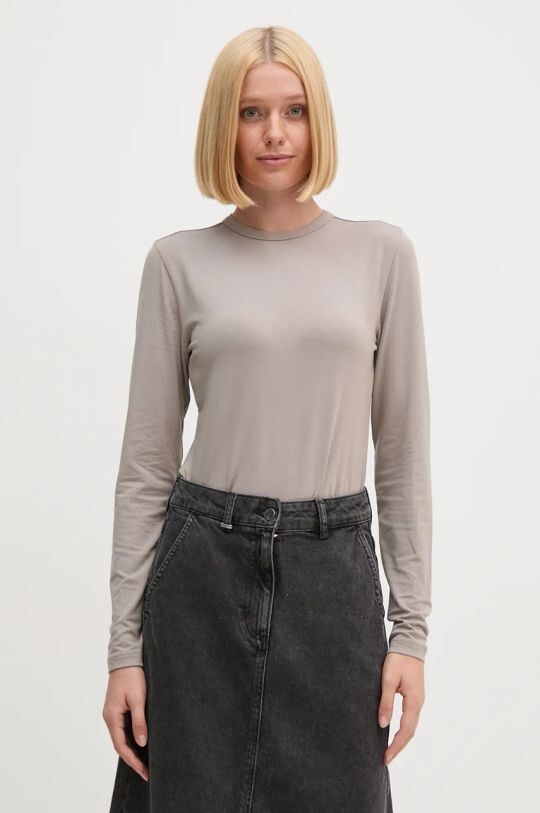 

Лонгслив Calvin Klein, бежевый