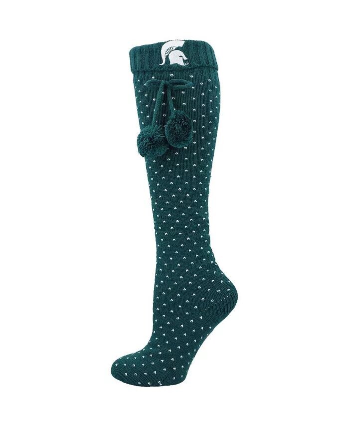 

Женские зеленые гольфы до колена Michigan State Spartans Zoozatz, зеленый