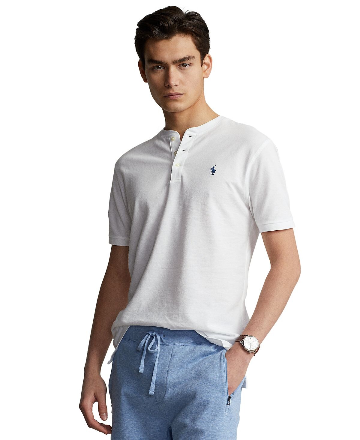 

Мужская рубашка на пуговицах из хлопкового пике Polo Ralph Lauren