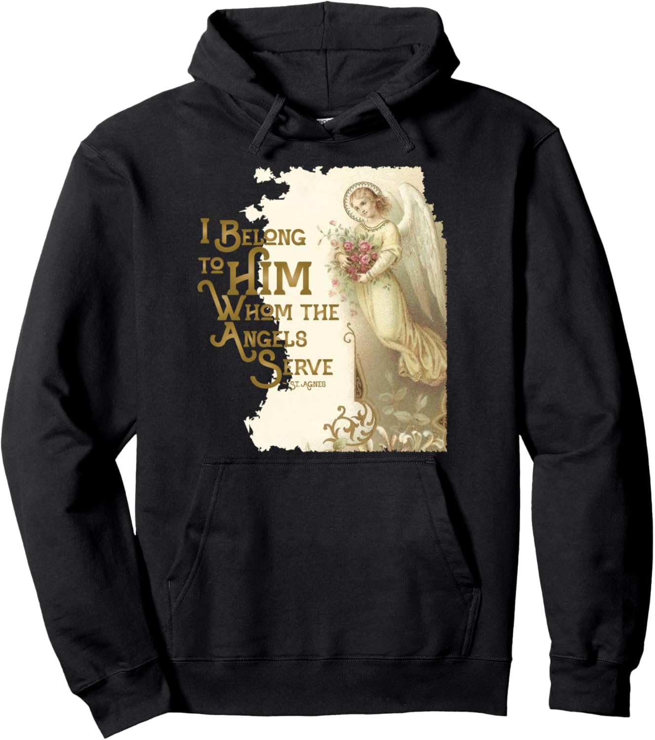 

Худи в винтажном католическом стиле с изображением Святой Агнессы Римской и ангелов, служащих Богу, черная Happy Catholics, Черный, Худи в винтажном католическом стиле с изображением Святой Агнессы Римской и ангелов, служащих Богу, черная Happy Catholics