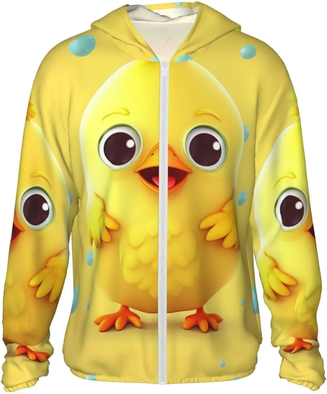 

Мужская толстовка с капюшоном UPF 50+ для защиты от солнца, на молнии, желтая FHEBNDS