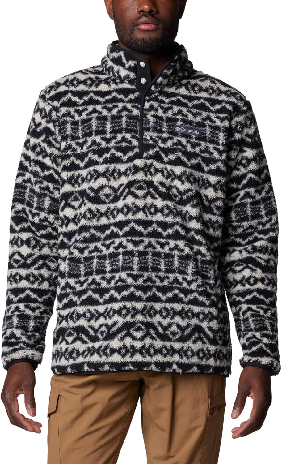 

Columbia мужская флисовая куртка Rugged Ridge Half Snap, Dark Stone Madras Tonal