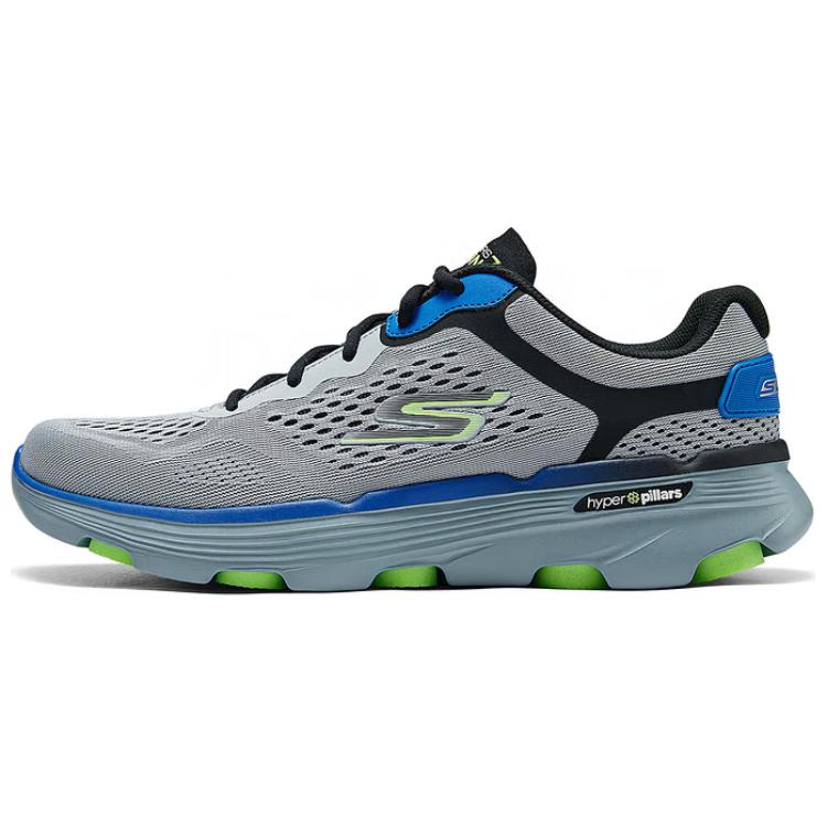 

Skechers GO RUN 7.0 Дышащие низкие повседневные беговые кроссовки мужские серо-голубые, цвет Gray Blue
