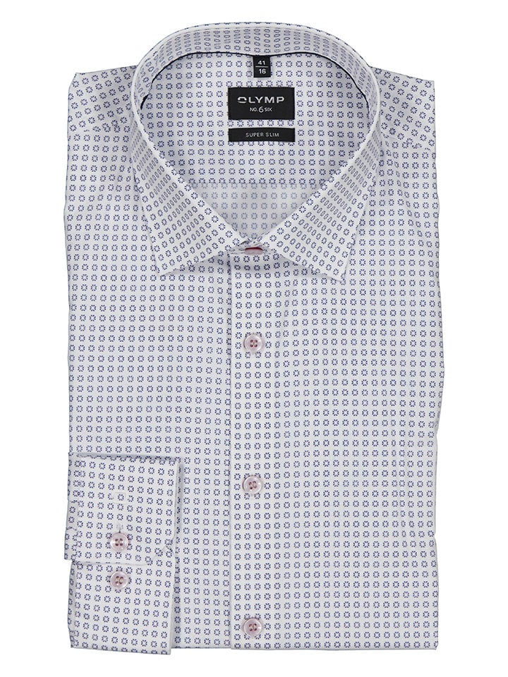 

Рубашка OLYMP, белый/синий