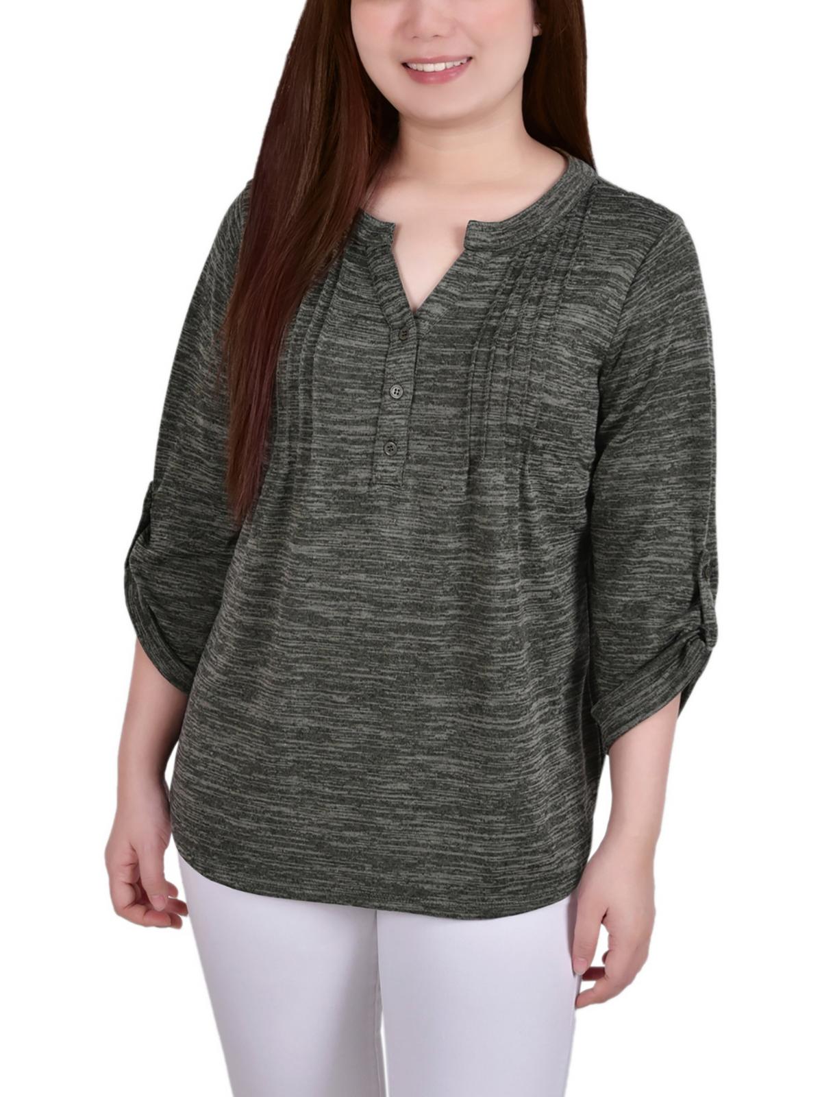 

Petites женский вязаный свитер Space Dyed NY Collection, цвет cypress