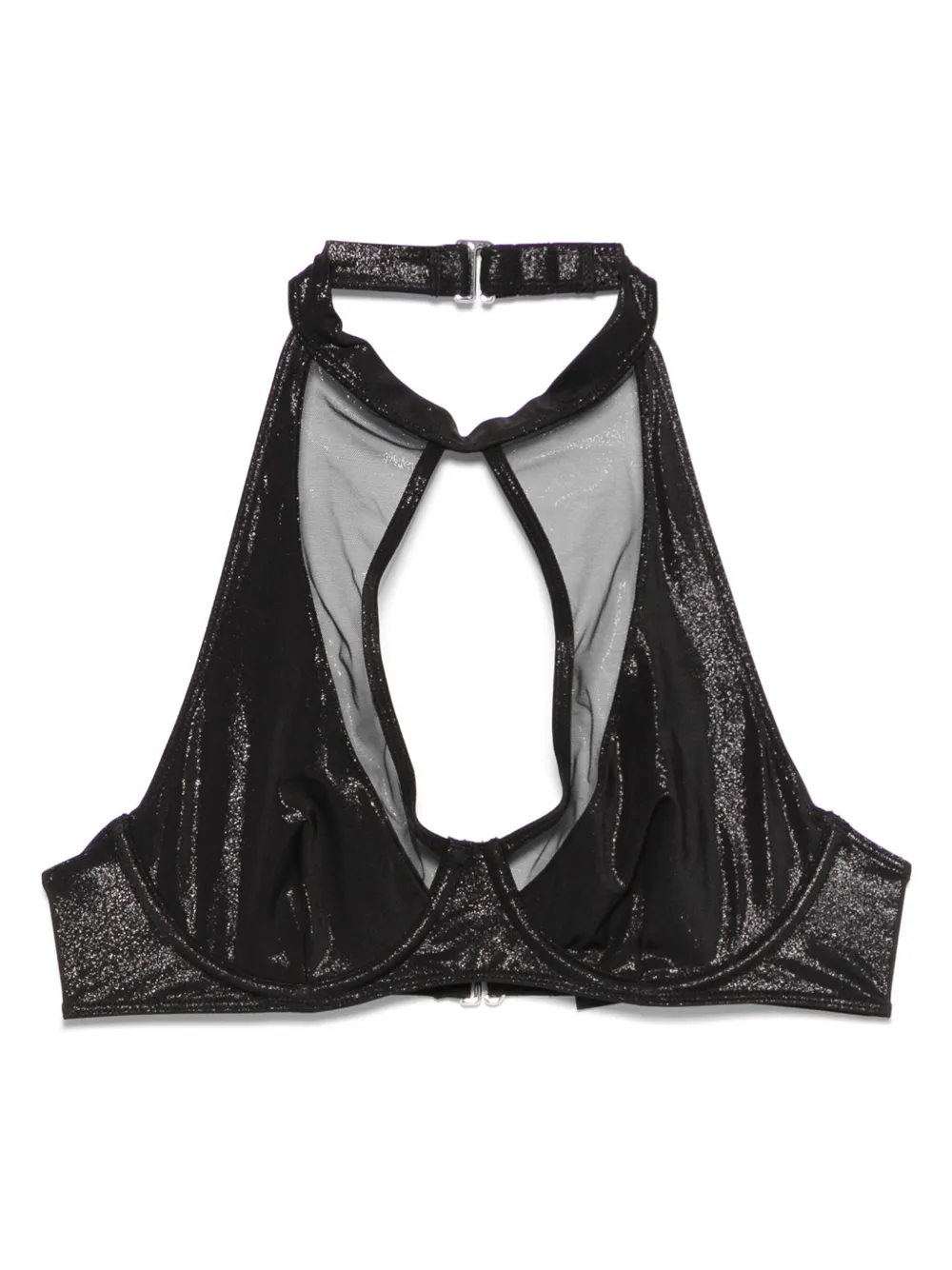 

Верх бикини Minuit Foulard Maison Close, черный