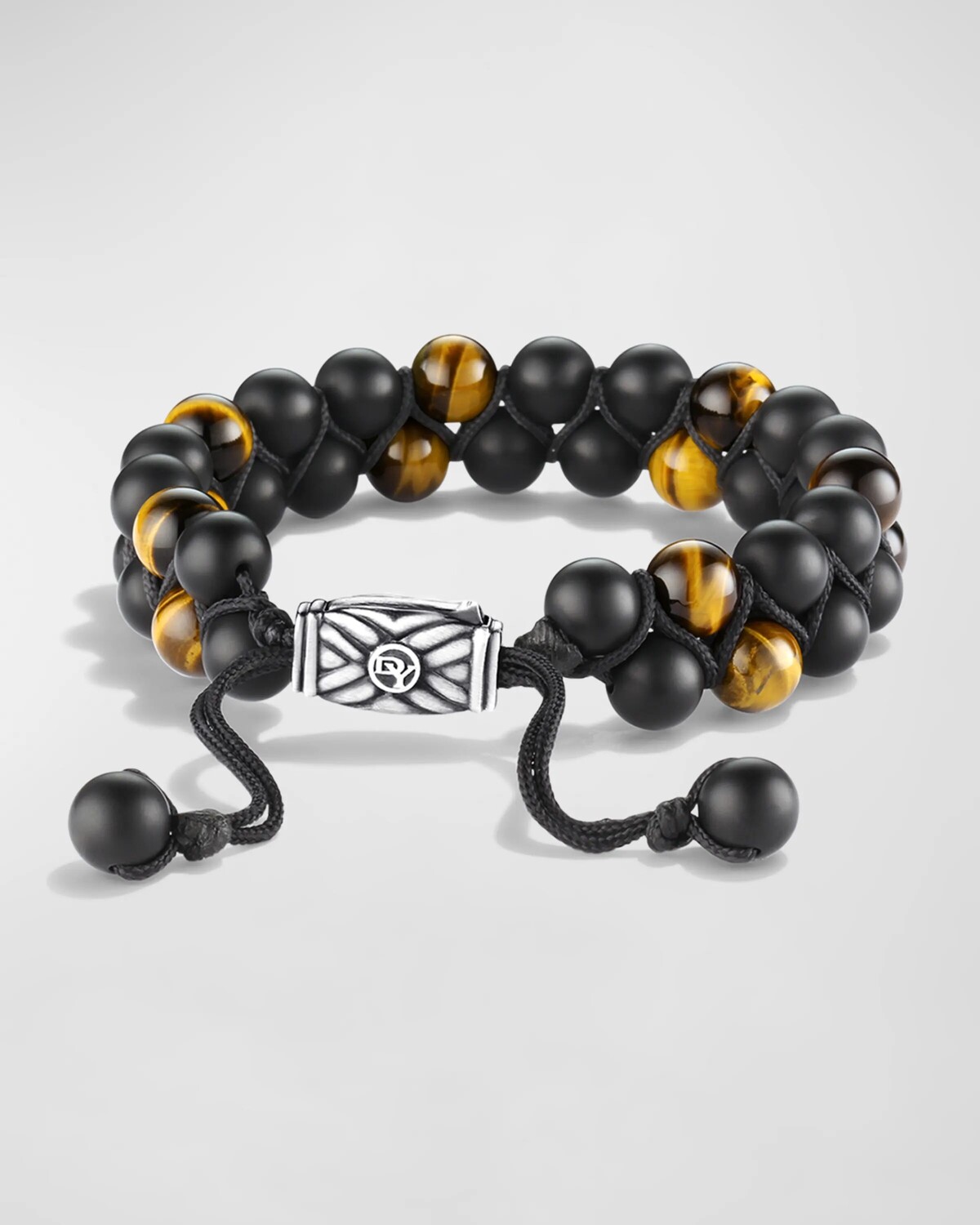 

Мужской плетеный браслет Spiritual Beads в два ряда, 8 мм David Yurman
