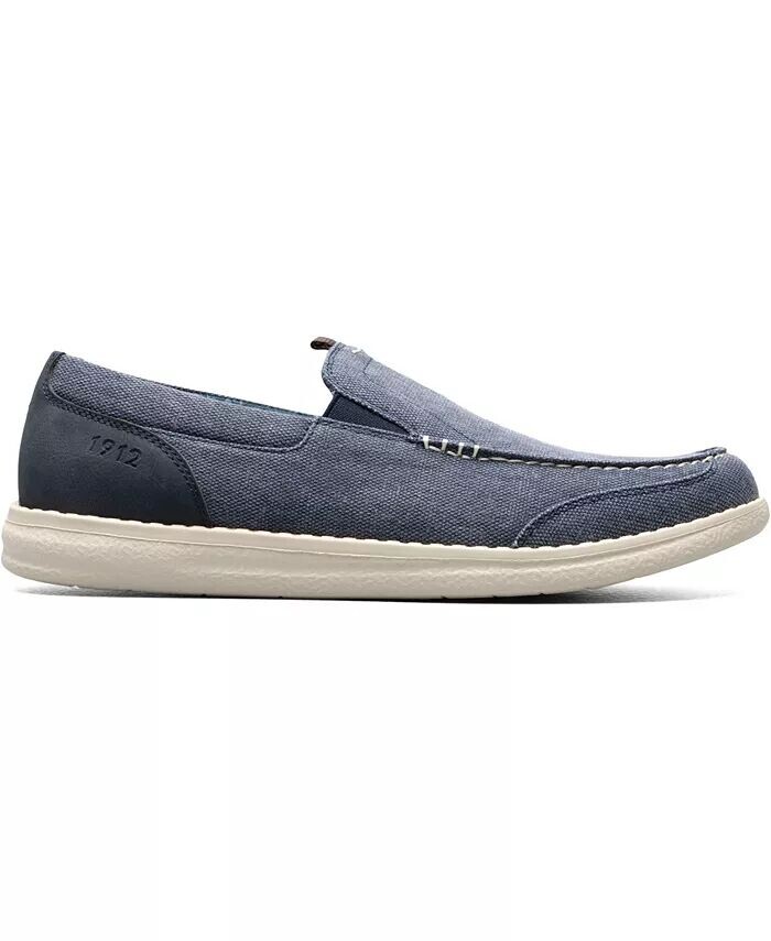 Мужские туфли Brewski Canvas Venetian Moc Toe Nunn Bush, синий — фото 2