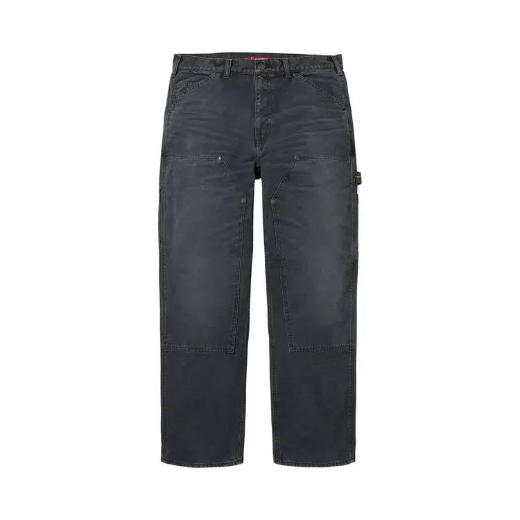 Брюки Supreme Worn Double Knee Painter Pant, черный