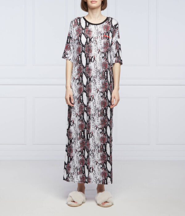 

Ночная рубашка женская Dkny Sleepwear длинная со змеиным принтом, мультиколор