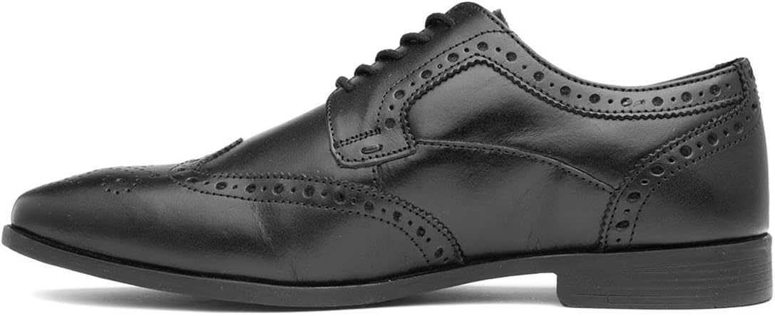 Туфли Hush Puppies Men's Elliot Brogue School Uniform Shoe, черный — фото 4