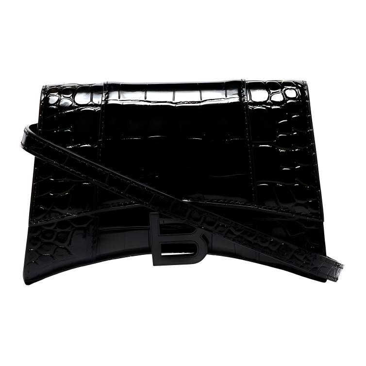 

Balenciaga Кожаная поясная сумка женская черная