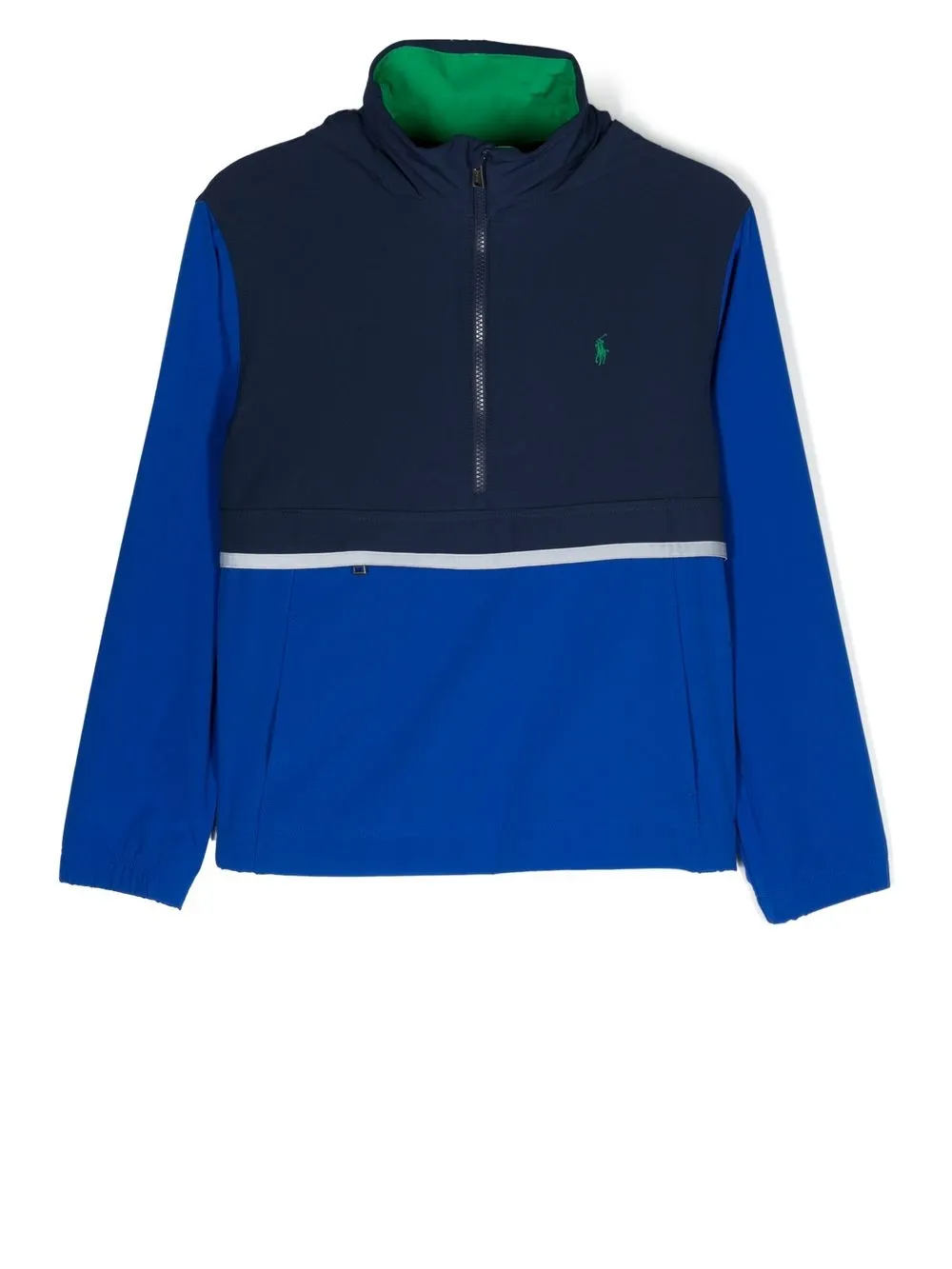 

Куртка в стиле колор-блок с воротником на молнии POLO RALPH LAUREN KIDS, синий