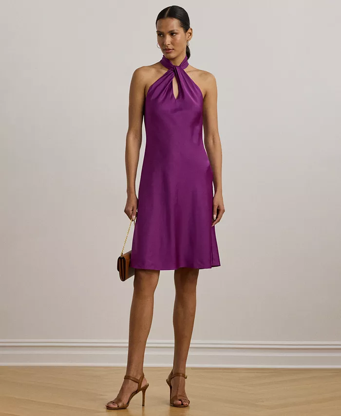 

Женское коктейльное платье-бюстье из шармуса Lauren Ralph Lauren, фиолетовый