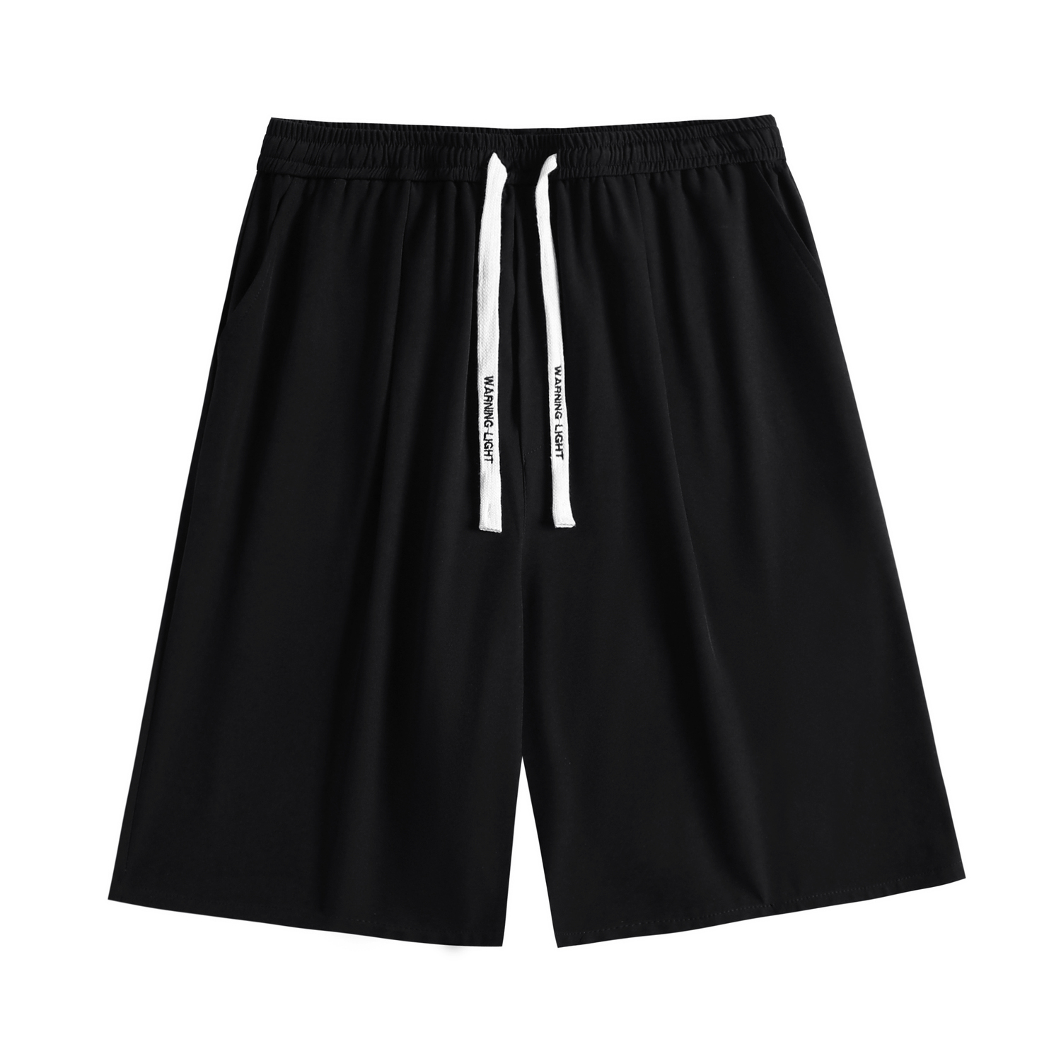 

Повседневные шорты мужские "Предупреждающий свет", серые с логотипом бренда