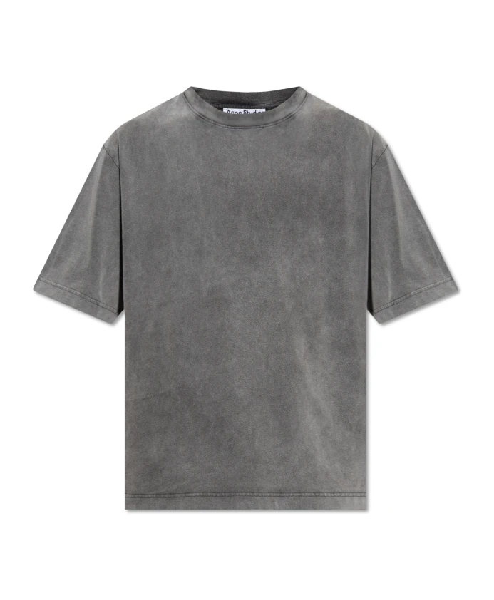 

Футболка с нашивкой и логотипом Acne Studios, серый