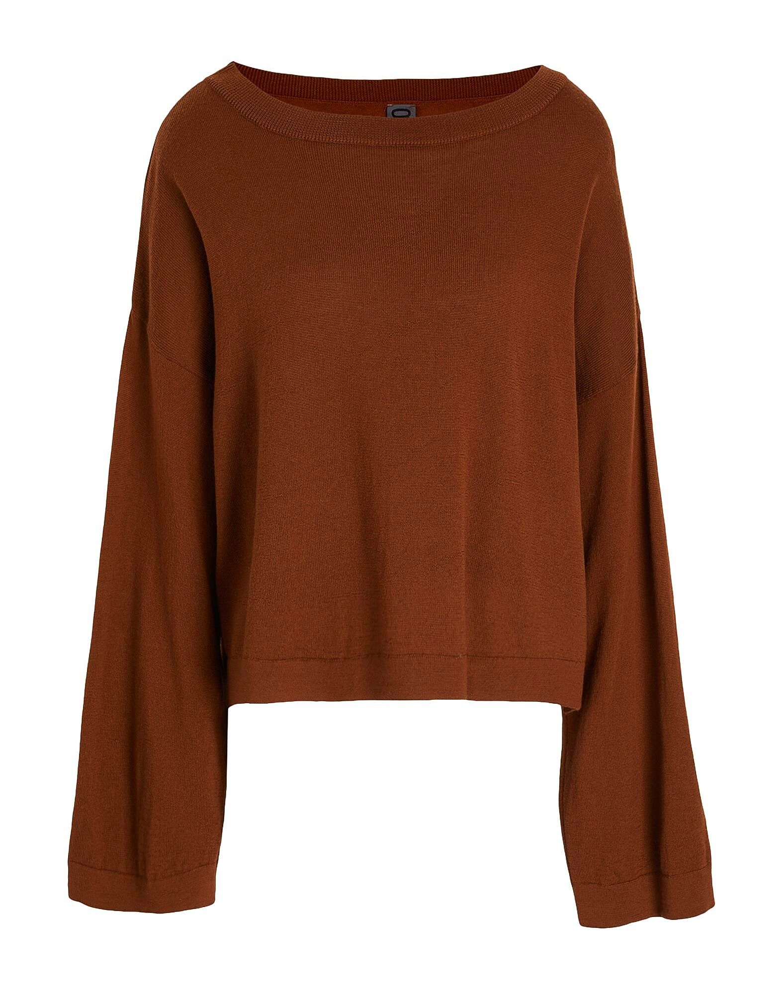 

Свитер Knit Merino Wool Sweater 8 By Yoox, коричневый