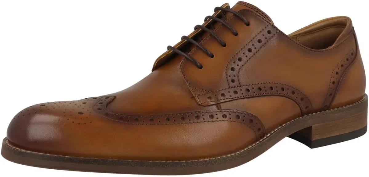 Мужские туфли на шнуровке Clarks Craft Remi Tip, Brown Tan — фото 4