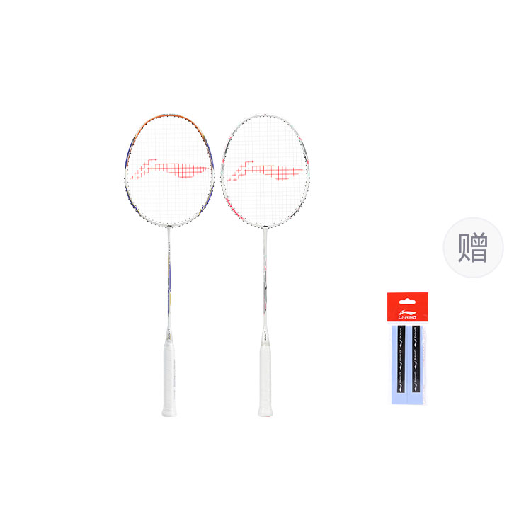 

LINING Бадминтонная ракетка атакующего типа с утяжеленной головкой, жестким стержнем начального уровня Imperial Blue+White