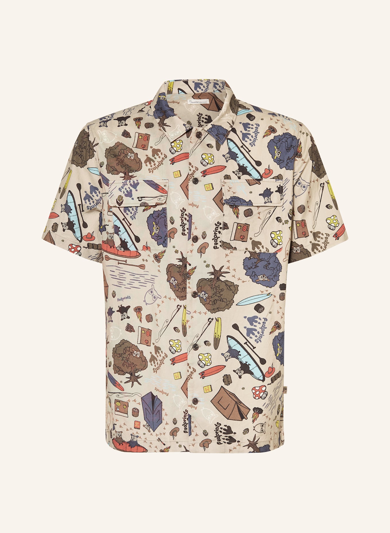 

Рубашка для отдыха, стандартный крой Knowledgecotton Apparel, мультиколор