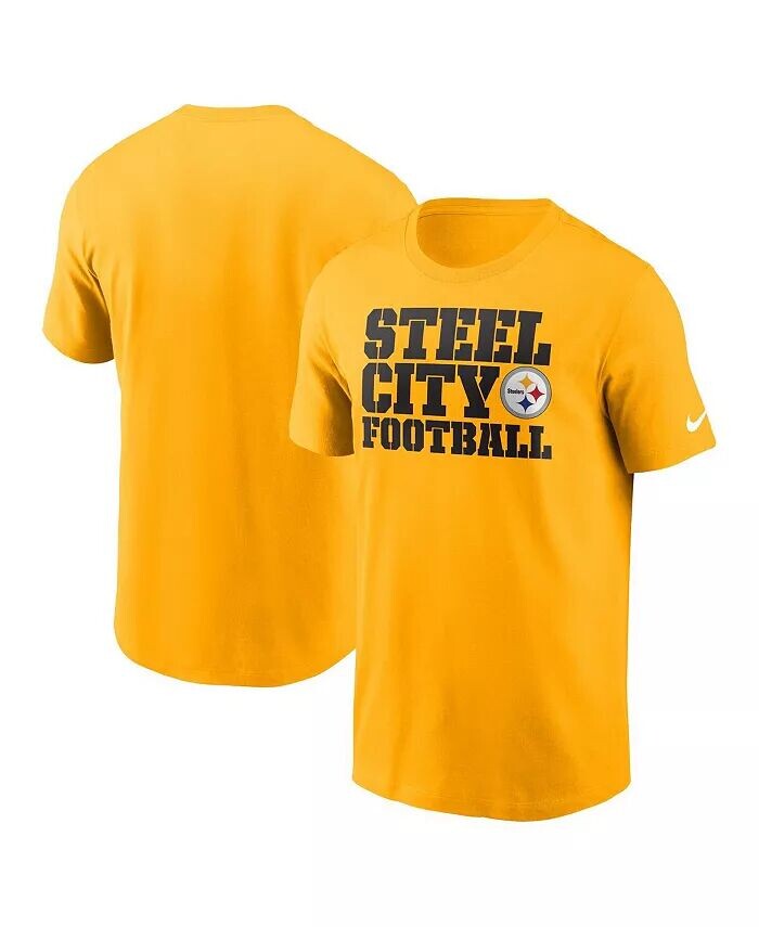 

Мужская золотая футболка Pittsburgh Steelers Local Essential Nike