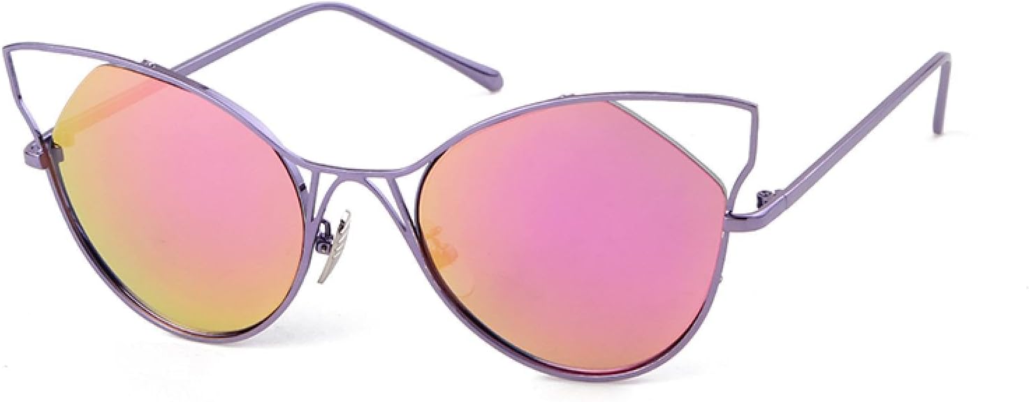 

Винтажные женские солнцезащитные очки «кошачий глаз» с ажурной оправой, розовые, с металлическими линзами и зеркальными линзами, обеспечивающие защиту от УФ-излучения UV400 WNCKSQ, C5