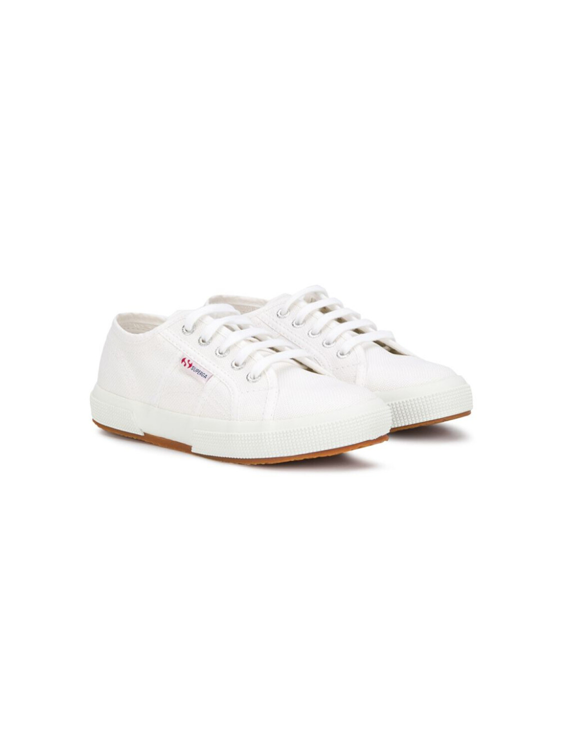 

Superga Kids кроссовки на шнуровке, белый