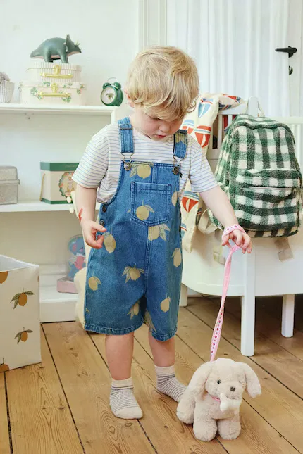Комбинезон джинсовый MAGOT OVERALLS Konges Sløjd, синий