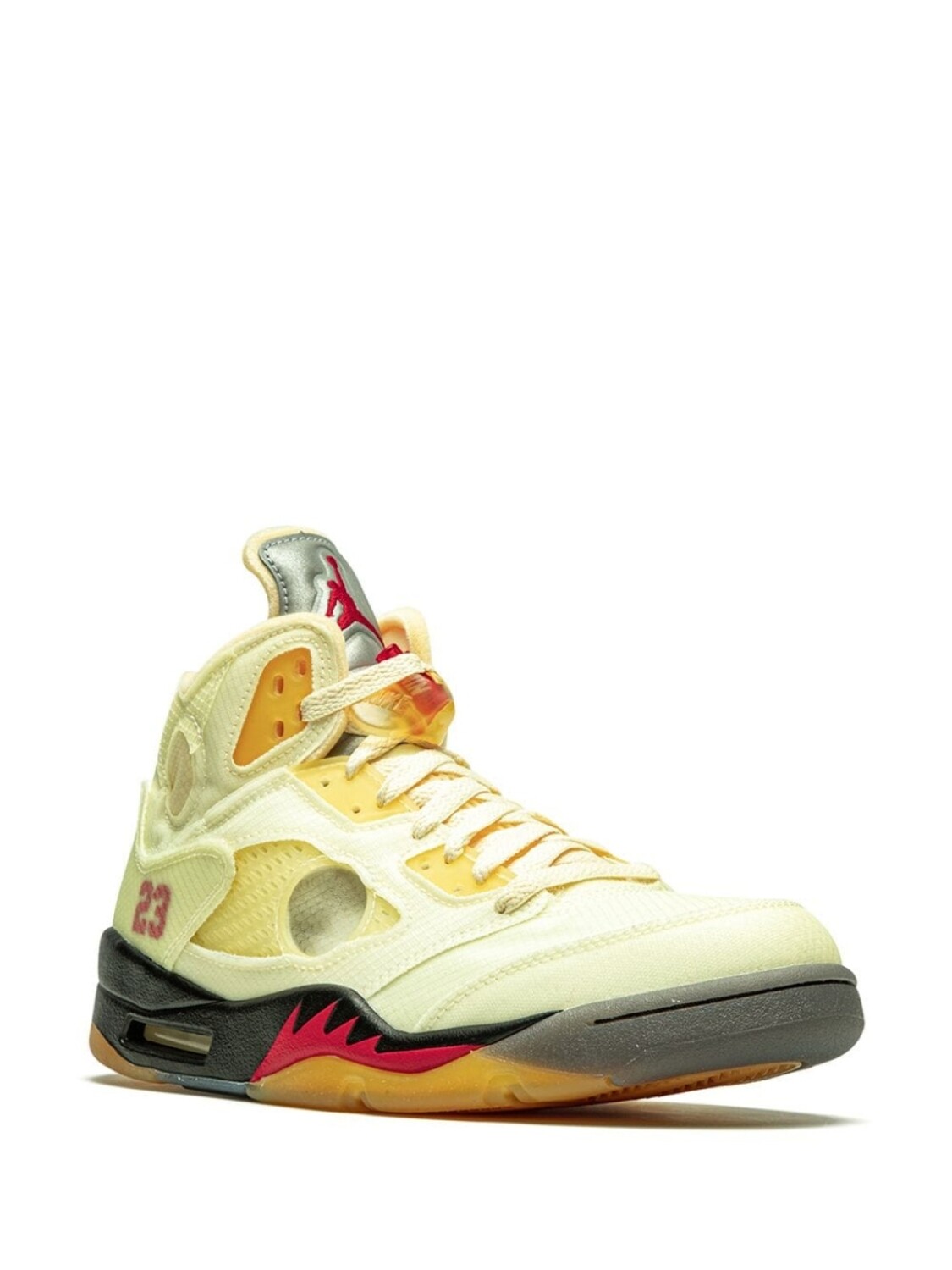Jordan кроссовки Air Jordan 5 Retro SP 'Sail' из коллаборации с Off-White, белый — фото 2