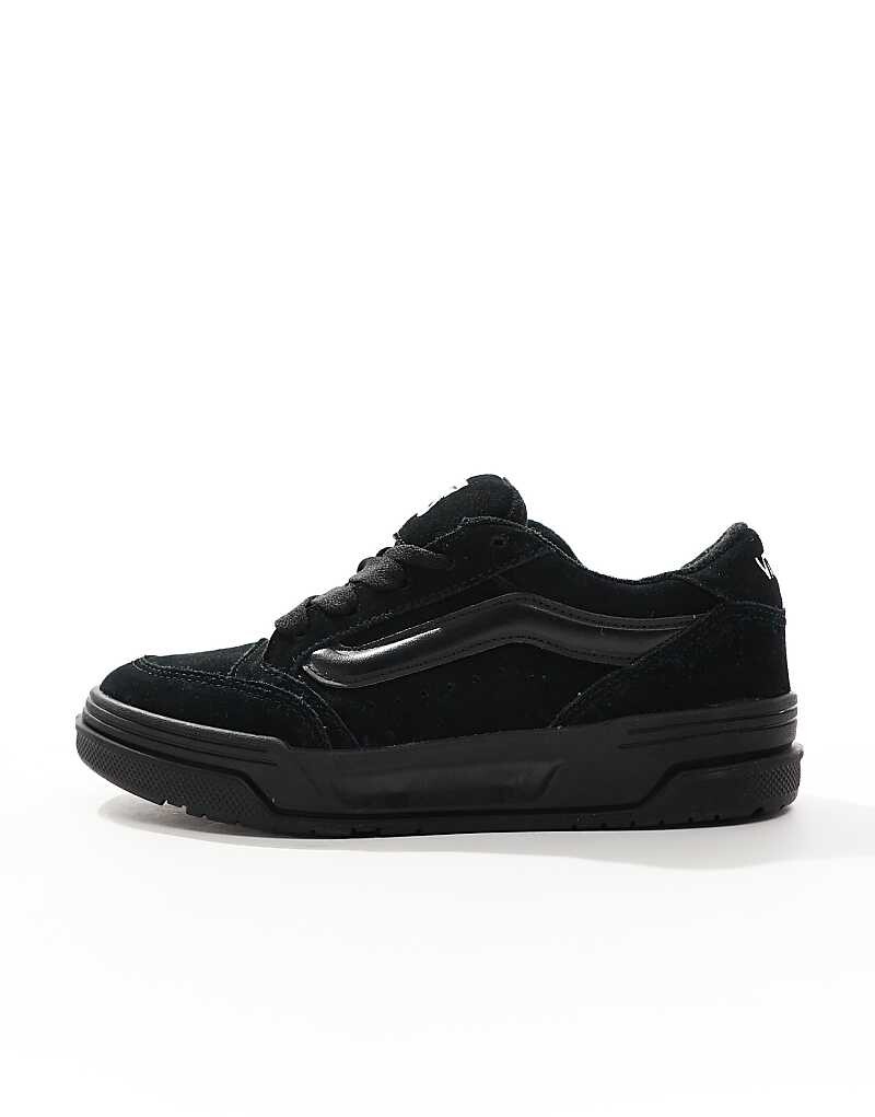 Vans – Hylane – Черные замшевые спортивные туфли на толстой подошве — фото 2