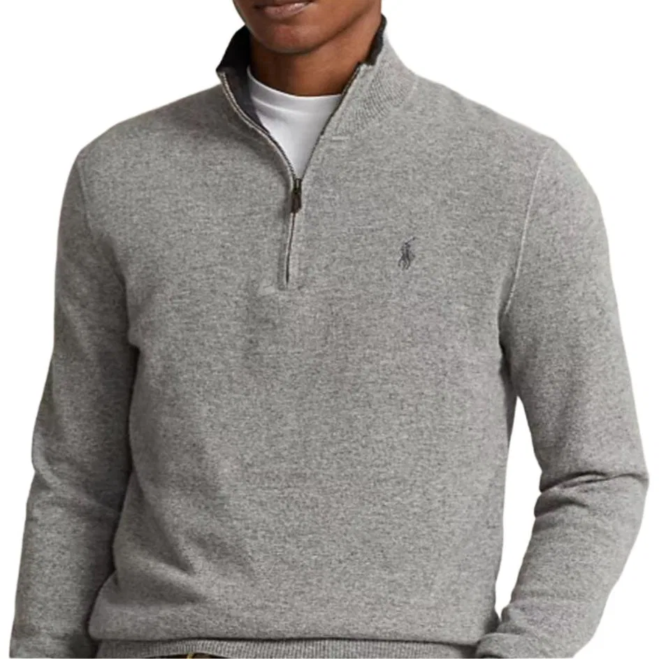 Свитер кашемировый Classic Version Men's Polo Ralph Lauren, Gray — фото 3