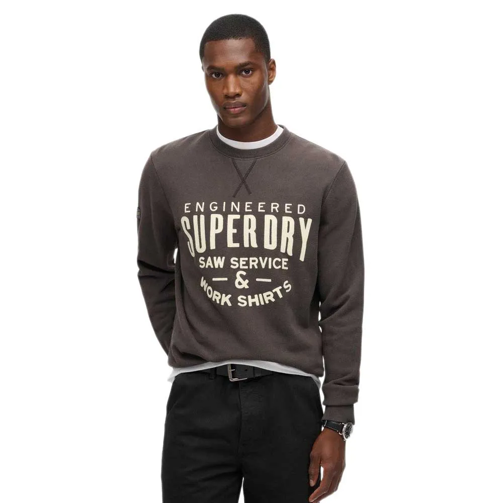 

Толстовка Superdry Workwear Applique, серый