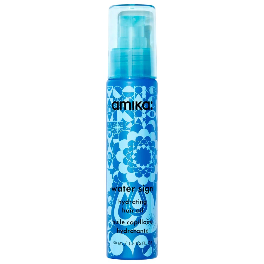 

Увлажняющее масло для волос Water Sign с гиалуроновой кислотой amika, 1.7 oz /50 mL