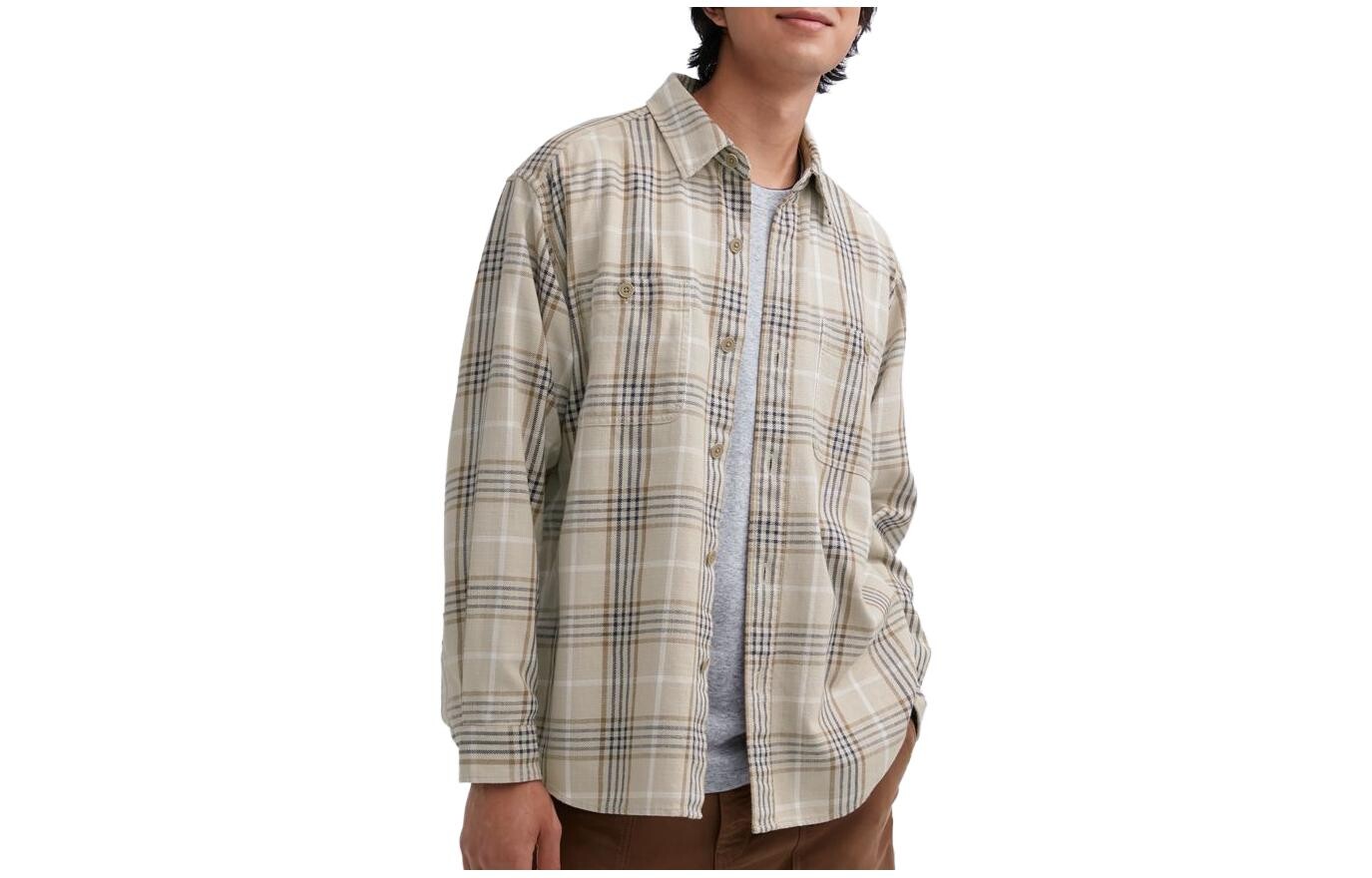 

Рубашка унисекс UNIQLO, цвет Beige