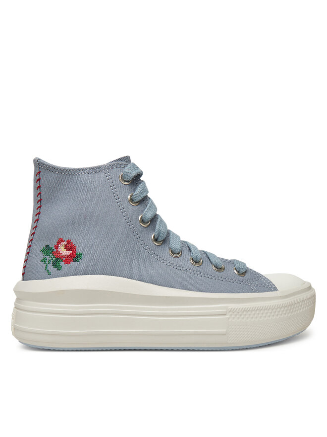 Кроссовки из ткани Chuck Taylor All Star Move Platform Rose A12571C Converse, серый