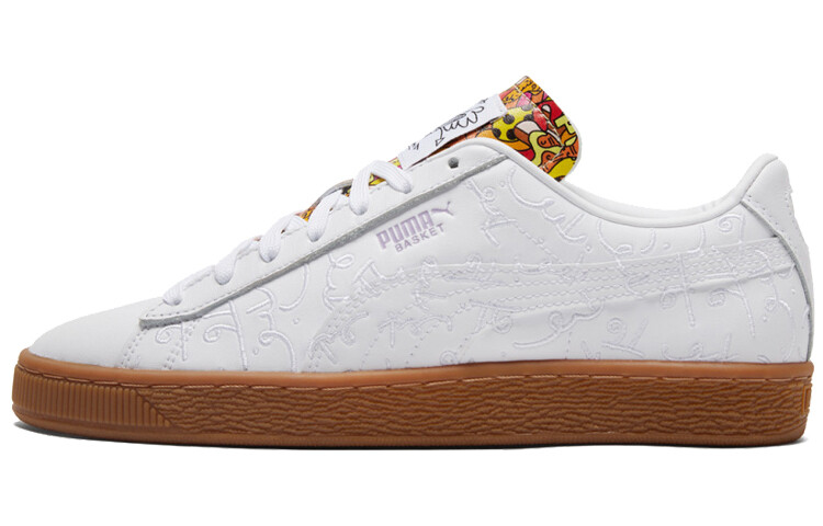 

Кроссовки PUMA Basket Romero Britto Embroidered White Gum